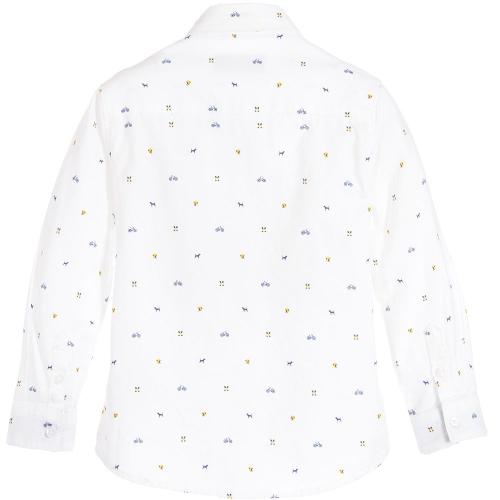 Mayoral White Design L/S Shirt