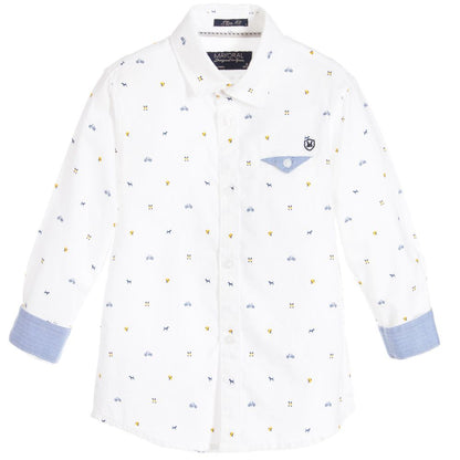 Mayoral White Design L/S Shirt