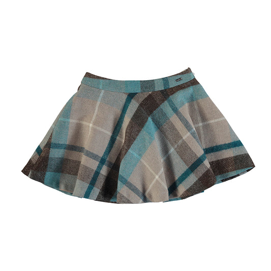 Plaid Lurex Skirt