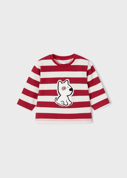 Red Stripe Pup Tee