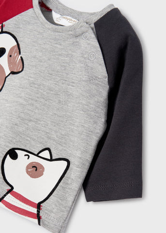 Gray Pups Tee